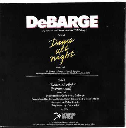 7" Single: DeBarge - Dance All Night