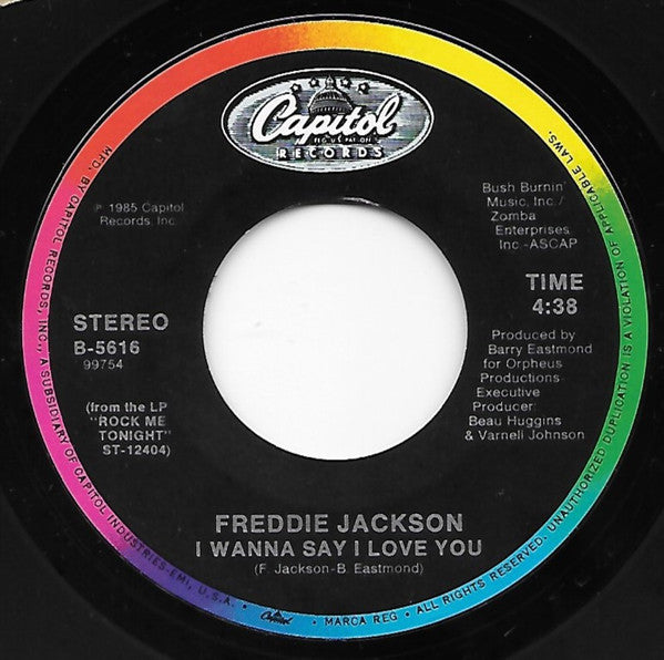 7": Freddie Jackson - Tasty Love / I Wanna Say I Love You