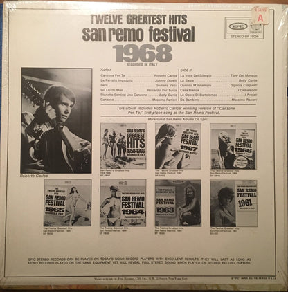 Various - Twelve Greatest Hits San Remo Festival 1968