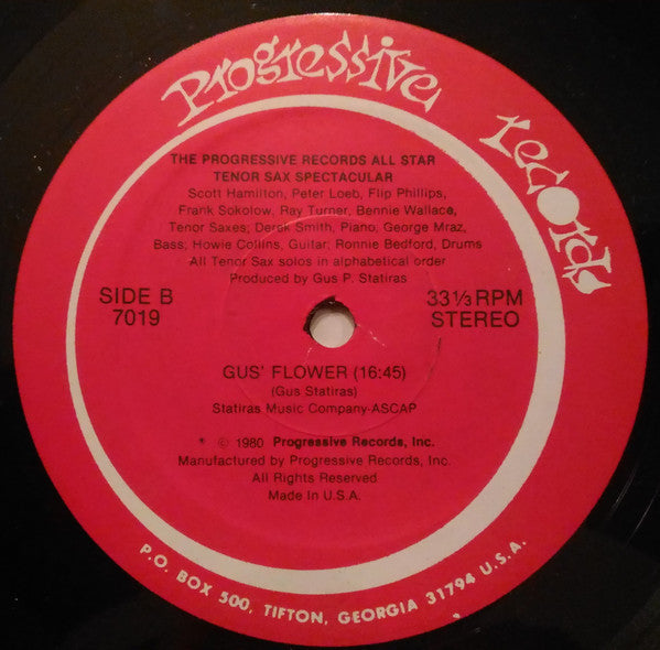 Scott Hamilton, Flip Phillips, Ray Turner, Peter Loeb, Frank Socolow, Bennie Wallace - The Progressive Records All Star Tenor Sax Spectacular