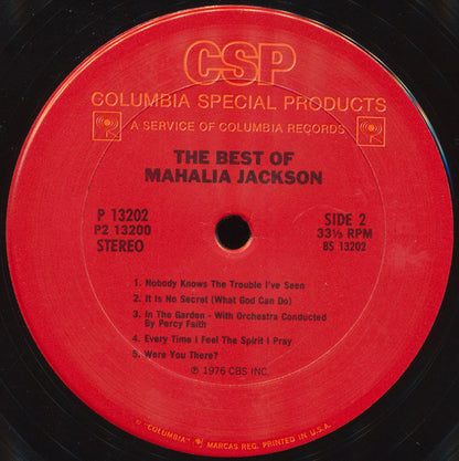Mahalia Jackson - The Best Of Mahalia Jackson - Hymns, Spirituals & Songs Of Inspiration