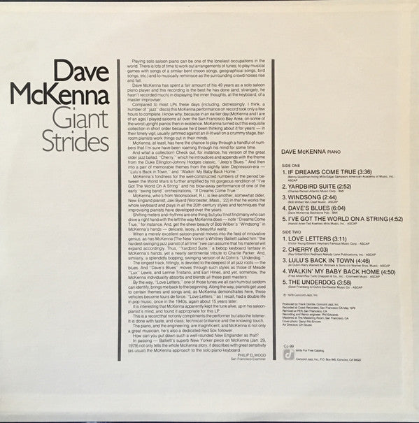 Dave McKenna - Giant Strides