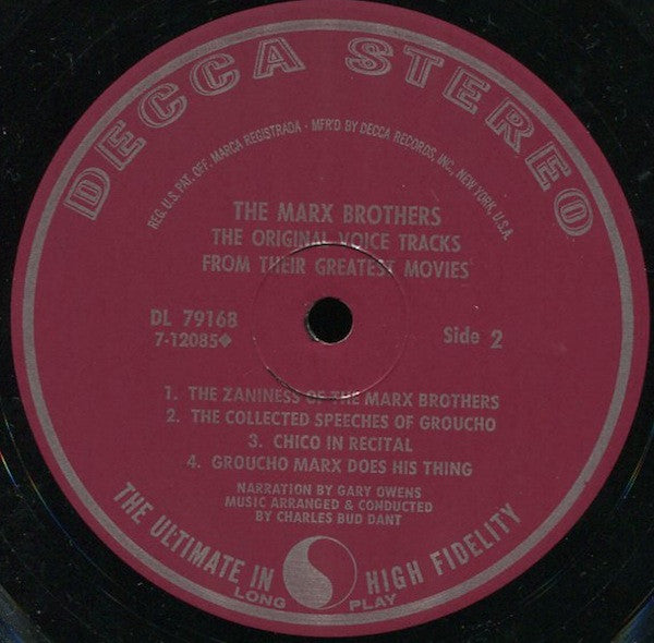 The Marx Brothers - The Original Voice Tracks From Their Greatest Movies