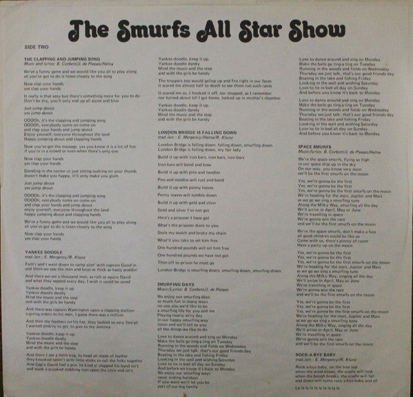 The Smurfs - The Smurfs All Star Show