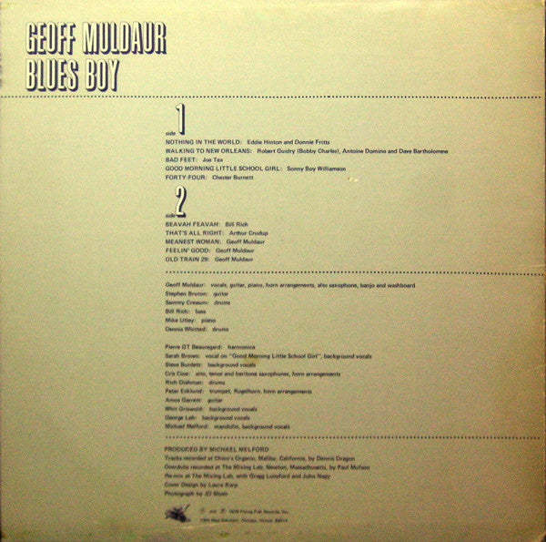 Geoff Muldaur - Blues Boy