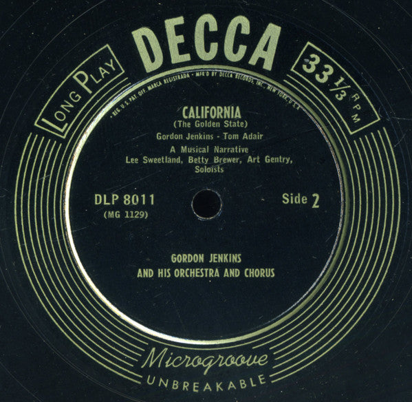 Gordon Jenkins And His Orchestra And Chorus - Manhattan Tower / California (The Golden State)