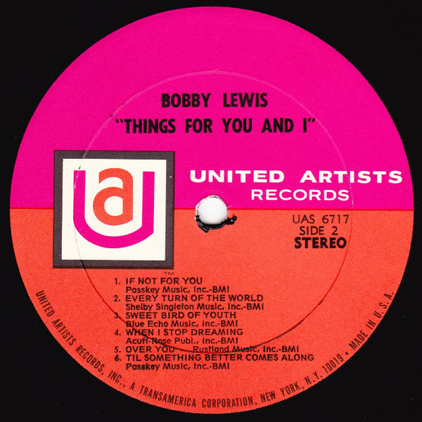 Bobby Lewis (6) - Things For You & I