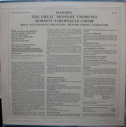 Georg Friedrich Händel, Mormon Tabernacle Choir - The Great "Messiah" Choruses