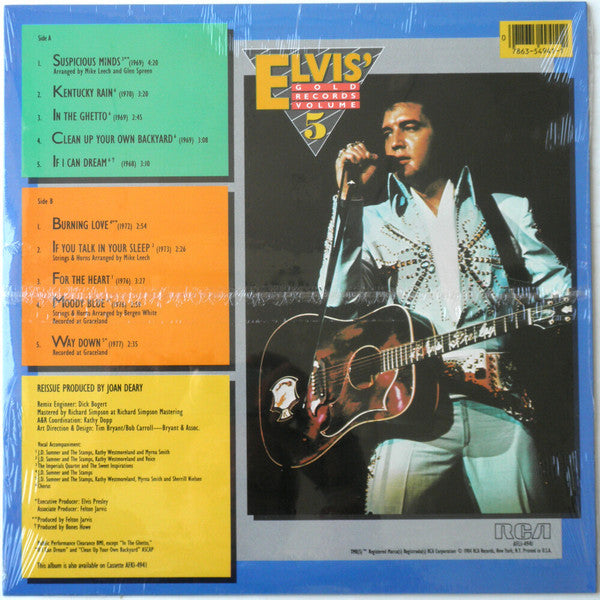 Elvis Presley - Elvis' Gold Records Volume 5