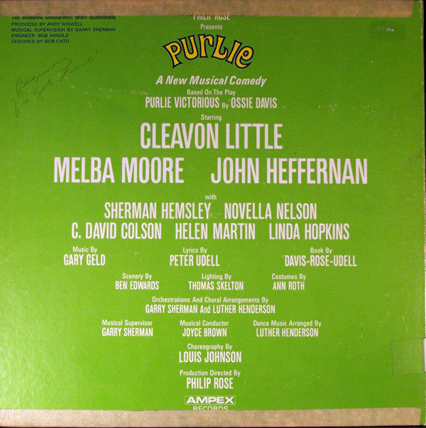 Gary Geld - Philip Rose Presents Purlie The Original Broadway Cast Recording