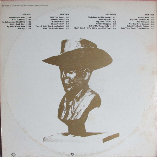 Hank Williams - 24 Of Hank Williams' Greatest Hits