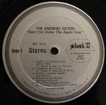 The Andrews Sisters - Don't Sit Under The Apple Tree