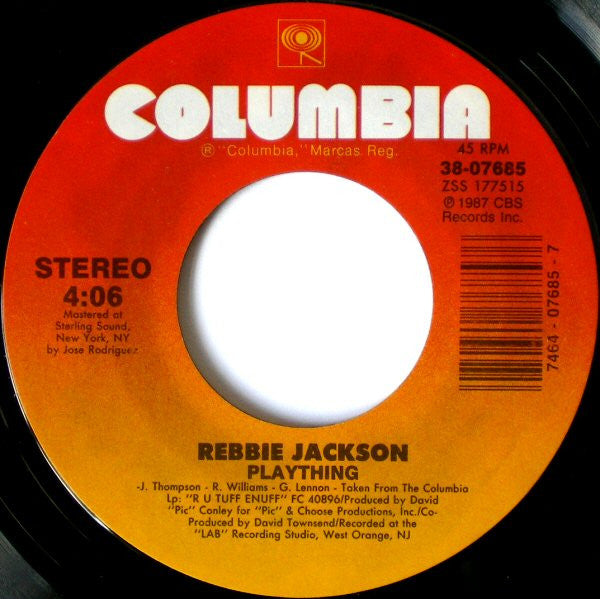 7": Rebbie Jackson - Plaything