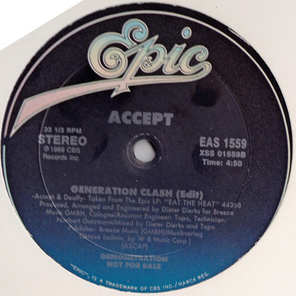 12" Single: Accept - Generation Clash