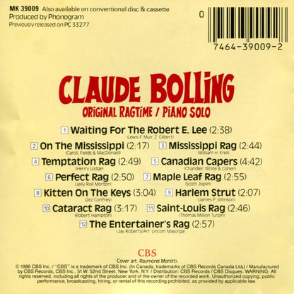 Claude Bolling - Original Ragtime (Piano Solo)