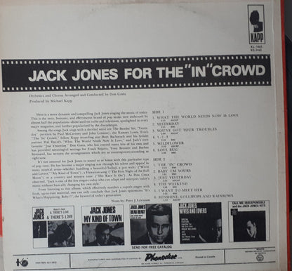 Jack Jones - For The "In" Crowd