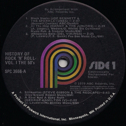 Various - History Of Rock 'N' Roll Volume One: The Fifties