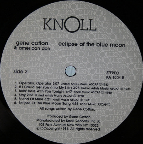 Gene Cotton - Eclipse Of The Blue Moon