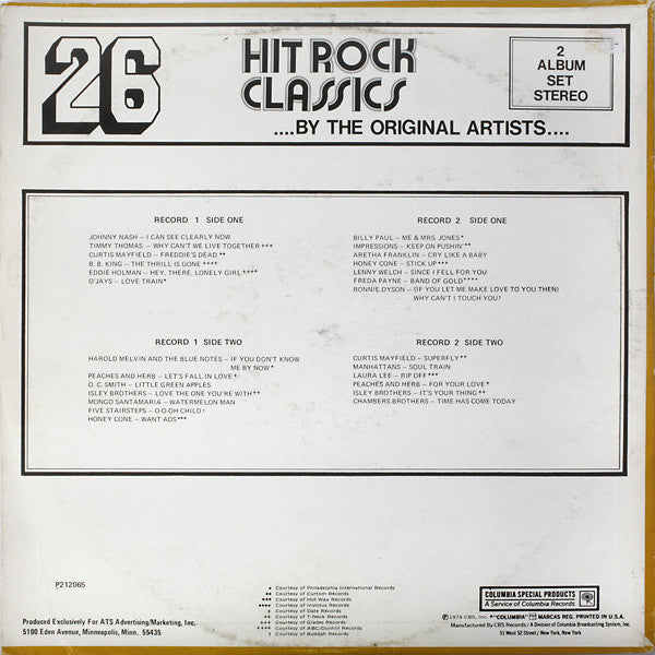 Various - 26 Hit Rock Classics