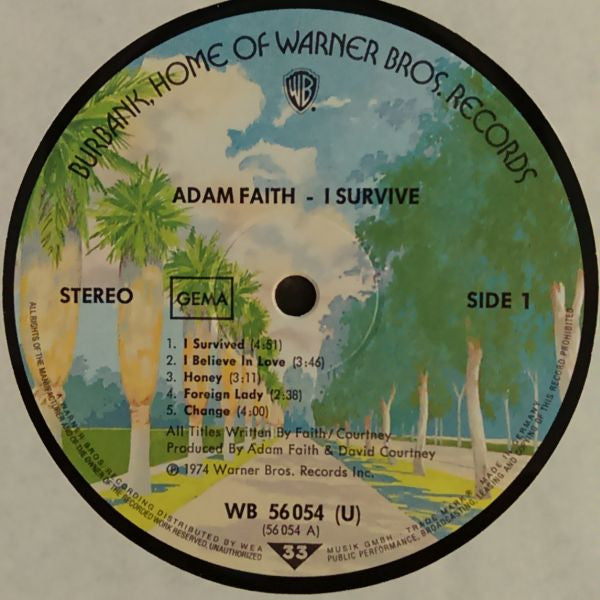 Adam Faith - I Survive