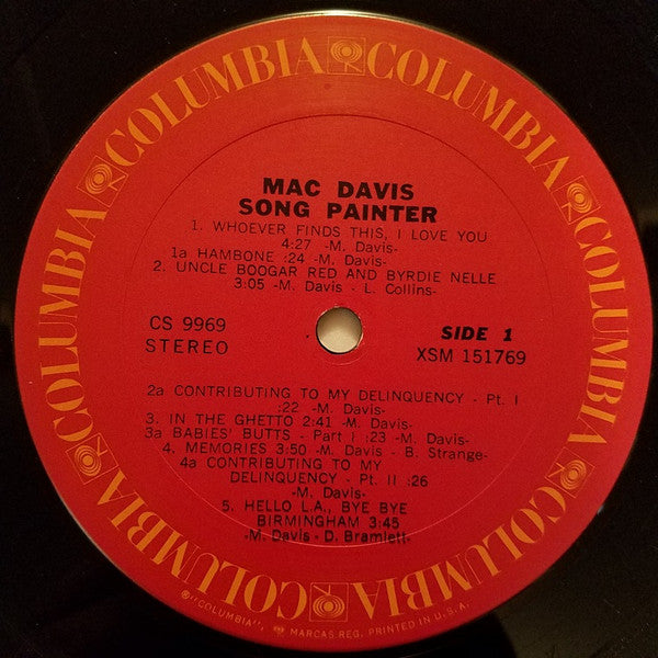 Mac Davis - Song Painter