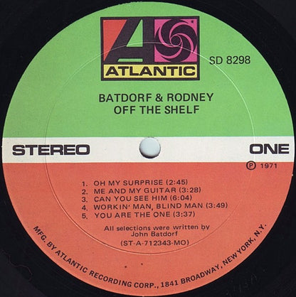 Batdorf & Rodney - Off The Shelf