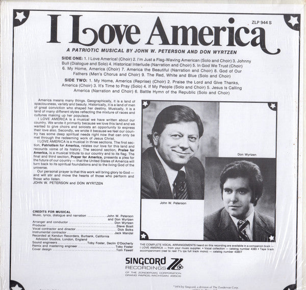 John W. Peterson, Don Wyrtzen - I Love America: A Patriotic Musical