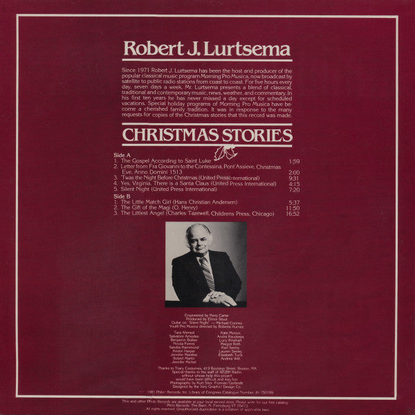 Robert J. Lurtsema - Christmas Stories