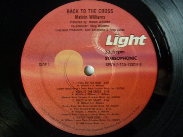 Melvin Williams (2) - Back To The Cross