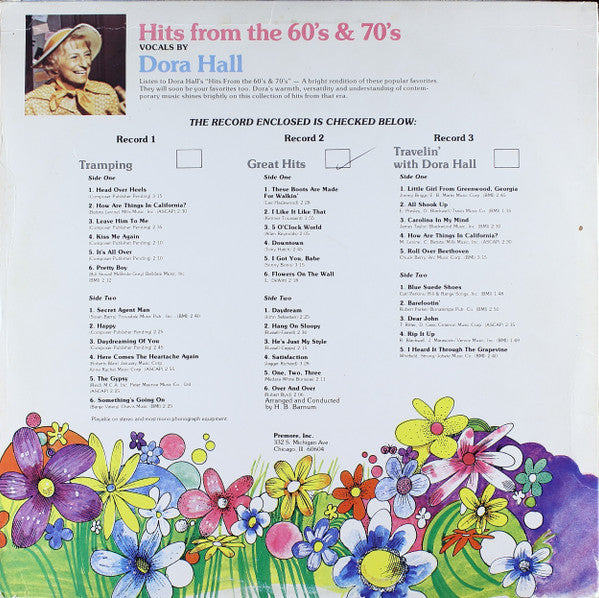 Dora Hall - Hits From The 60's & 70's Record 2: Great Hits