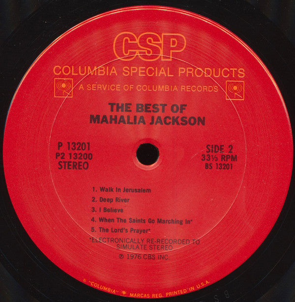 Mahalia Jackson - The Best Of Mahalia Jackson - Hymns, Spirituals & Songs Of Inspiration