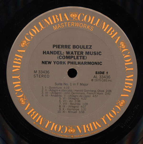 Georg Friedrich Händel, Pierre Boulez, The New York Philharmonic Orchestra - Water Music (Complete)