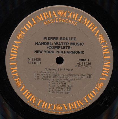 Georg Friedrich Händel, Pierre Boulez, The New York Philharmonic Orchestra - Water Music (Complete)
