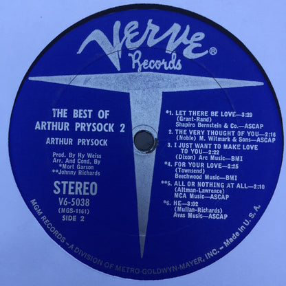 Arthur Prysock - The Best Of Arthur Prysock Number 2