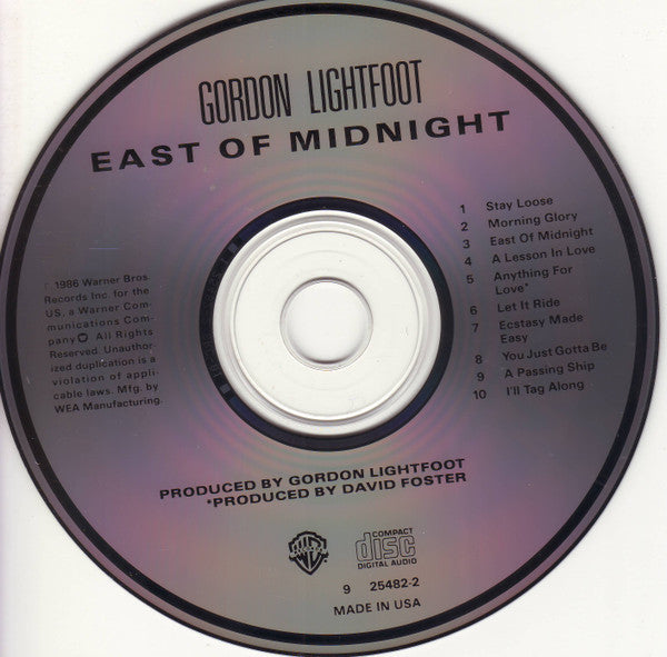 Gordon Lightfoot -  East Of Midnight