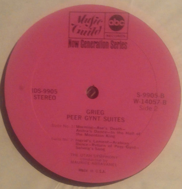 Utah Symphony Orchestra, Maurice de Abravanel - I Dig Grieg - Piano Concerto Peer Gynt Suites
