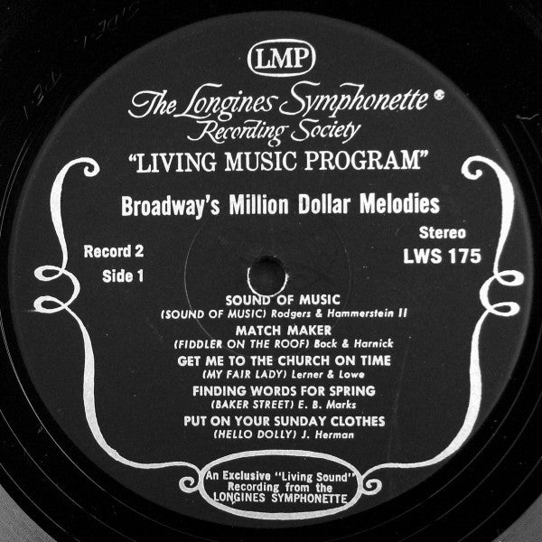 The Longines Symphonette, The Singing Choraliers - Broadway's Million Dollar Melodies