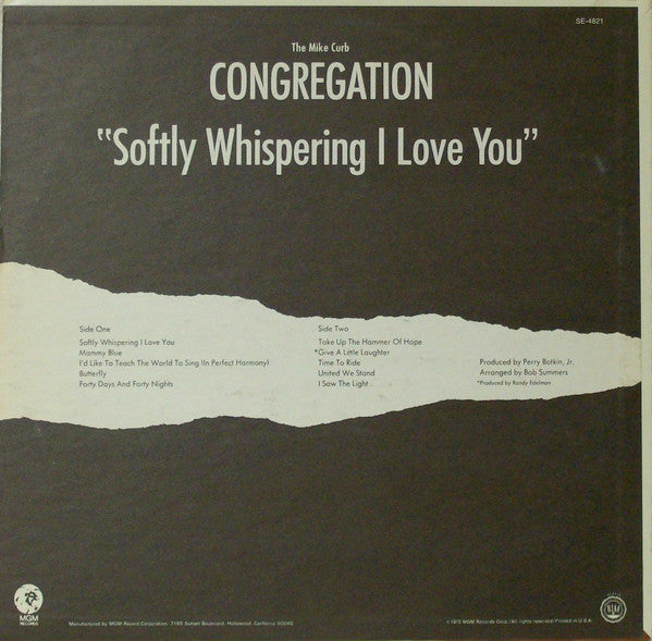 Mike Curb Congregation - Softly Whispering I Love You