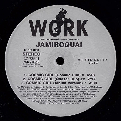 12": Jamiroquai - Cosmic Girl