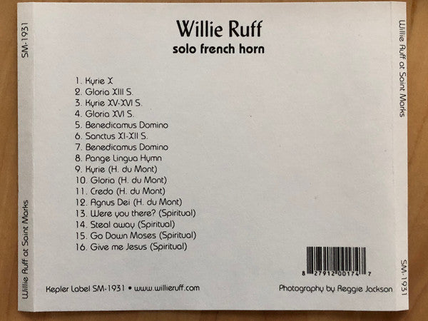 Willie Ruff - Gregorian Chant, Plain Chant, And Spirituals