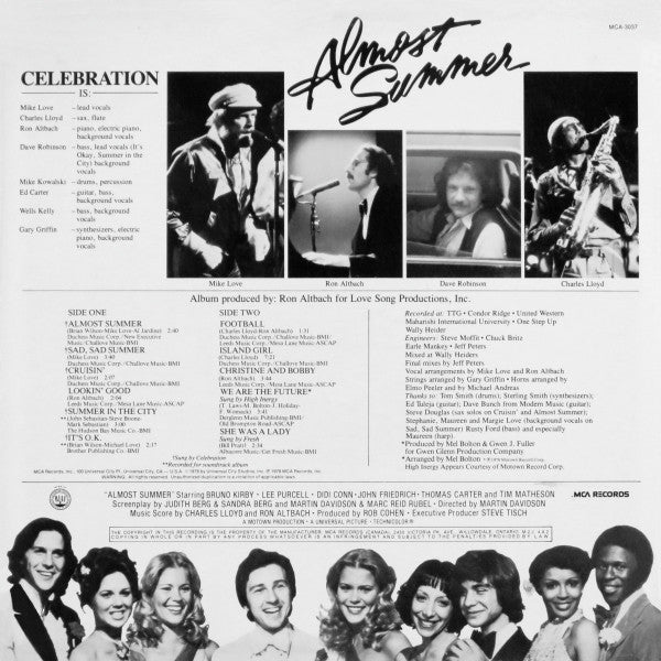 Various, Celebration - Almost Summer - Music From The Original Motion Picture Score