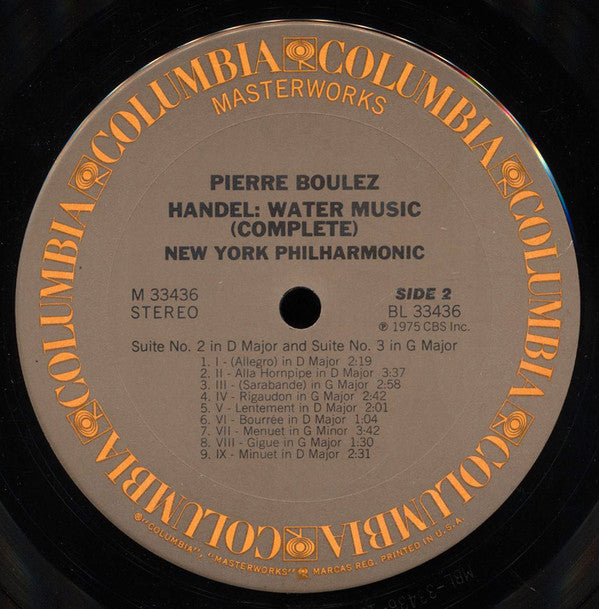 Georg Friedrich Händel, Pierre Boulez, The New York Philharmonic Orchestra - Water Music (Complete)