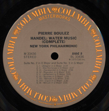 Georg Friedrich Händel, Pierre Boulez, The New York Philharmonic Orchestra - Water Music (Complete)