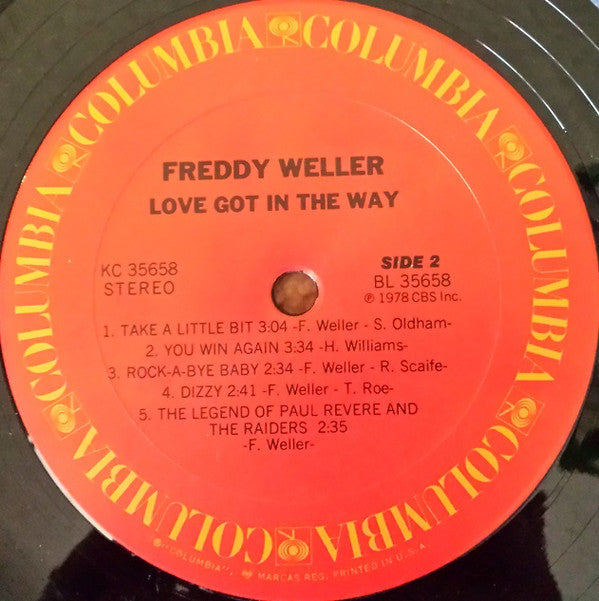 Freddy Weller - Love Got In The Way