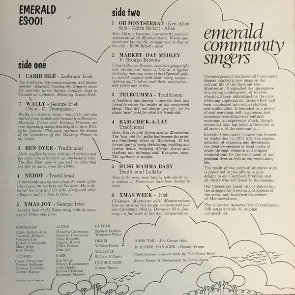 Emerald Community Singers - Folk Creations