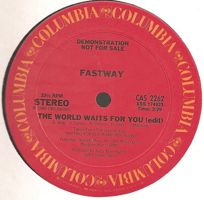 12" Single: Fastway - The World Waits For You