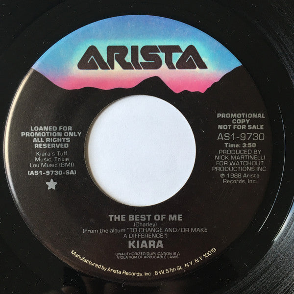 7": Kiara - The Best Of Me