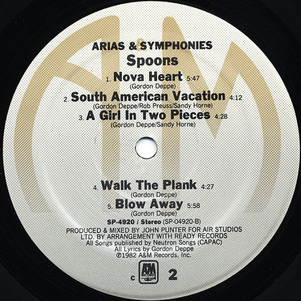 Spoons - Arias & Symphonies