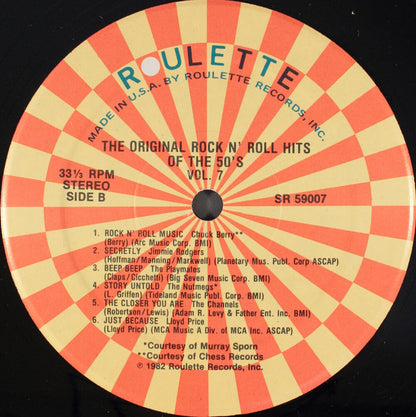 Various - The Original Rock N' Roll Hits Of The 50's Vol. 7