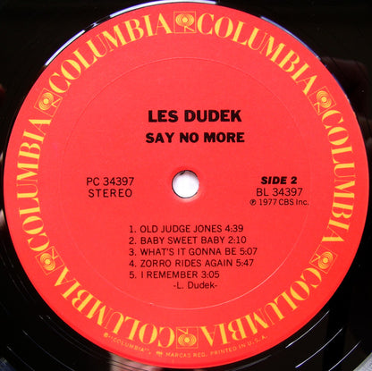 Les Dudek - Say No More
